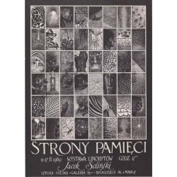 Strony pamięci 13-27.II.1989 Wystawa linorytów godz. 17⁰⁰ Jacek Soliński Sztuka Polska Galeria '85 - Bydgoszcz al. 1 maja 17 / S