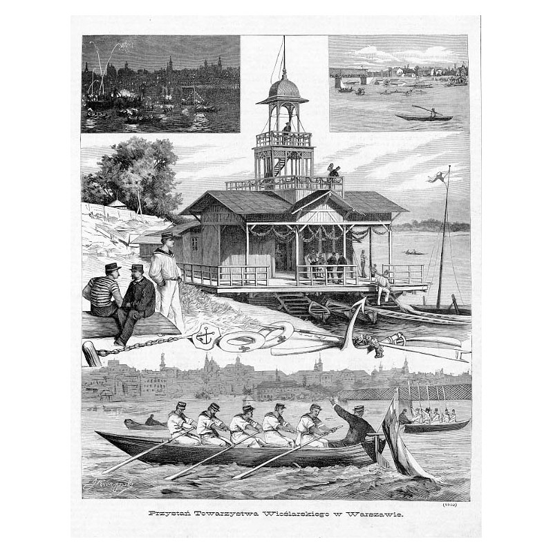 "Przystań Towarzystwa Wioślarskiego w Warszawie. (6515)"