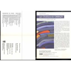 Zestaw 9 zaproszeń na wystawy Jana Dobkowskiego: Nowy Jork 1972, Winterthur 1977 i 1980, Warszawa 1981, Wrocław 2002, Poznań 200