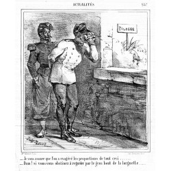 "_Je vous assure que l'on a exagéré les proportions de tout ceci [...]" / Zapewniam, że proporcje tego wszystkiego są przesadzon