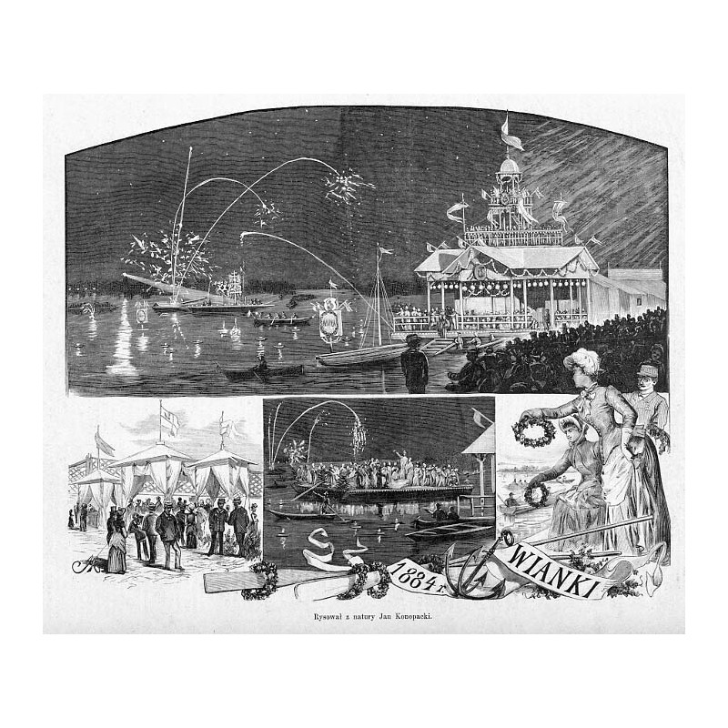 "WIANKI 1884 r. Rysował z natury Jan Konopacki."