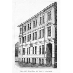 [1] "Gmach Szkoły Rzemiosł przy ulicy Składowéj w Warszawie." [2] "[...] Klasa 1-a. Lekcya arytmetyki." [3] "[...] Sala rysunk