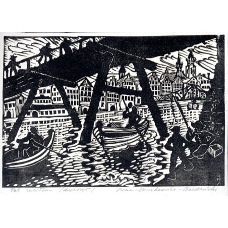 "Pod mostem (drzeworyt)"