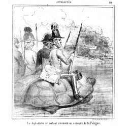 "La diplomatie se portaut vivement au secours de la Pologne." / Dyplomacja pośpieszyła Polsce z pomocą