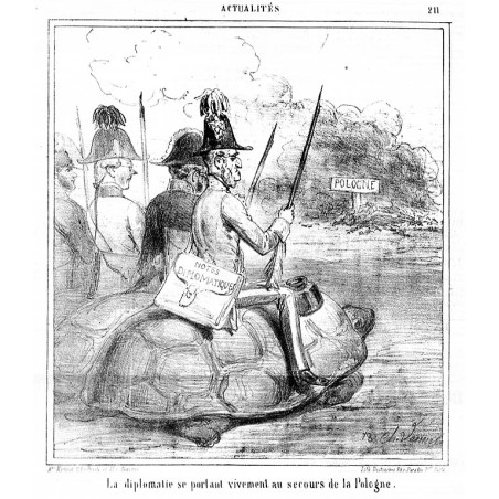 "La diplomatie se portaut vivement au secours de la Pologne." / Dyplomacja pośpieszyła Polsce z pomocą