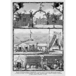 "Wystawa przemysłowo-rolnicza w Stanisławowie. Rysował z natury W. Grabowski. [...]. 1) Wnijście na wystawę. 2) Pawilon środkowy