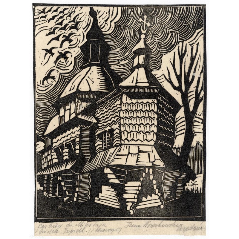 "Cerkiew św. Mikołaja / Gródek Jagiell. (drzeworyt)"