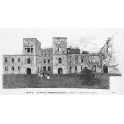 "Ujazd. Zamek krzyżtoporski. Rysował na miejscu Owidzki. (2063)"