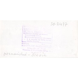 "Poznańskie - Ślesin 31-2477"