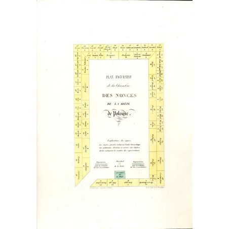 Sejm Walny. Izba Poselska / "PLAN FIGURATIF de la Chambre DES NONCES DE LA DIÈTE de Pologne. [...]"