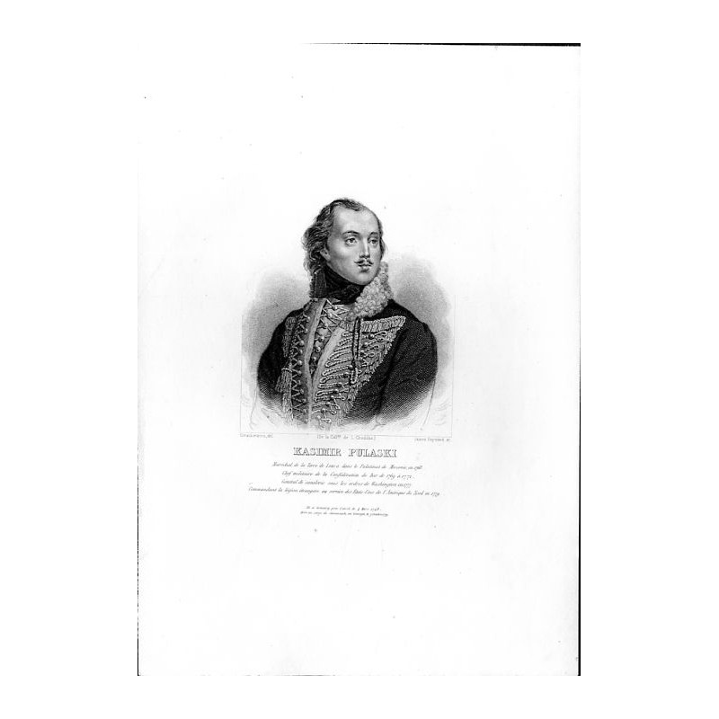 Kasimir Pulaski / "KASIMIR PULASKI Maréchal de la Terre [...]"