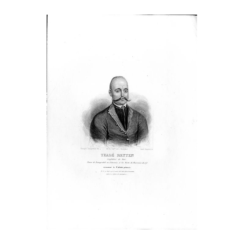 Thadé Reyten / "THADÉ REYTEN Confédéré de Bar [...] le Caton polonais [...]"