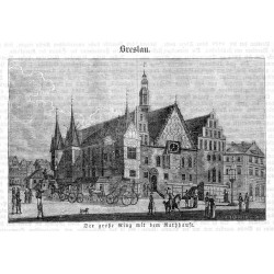 "Breslau. Der große Ring mit dem Rathhause."