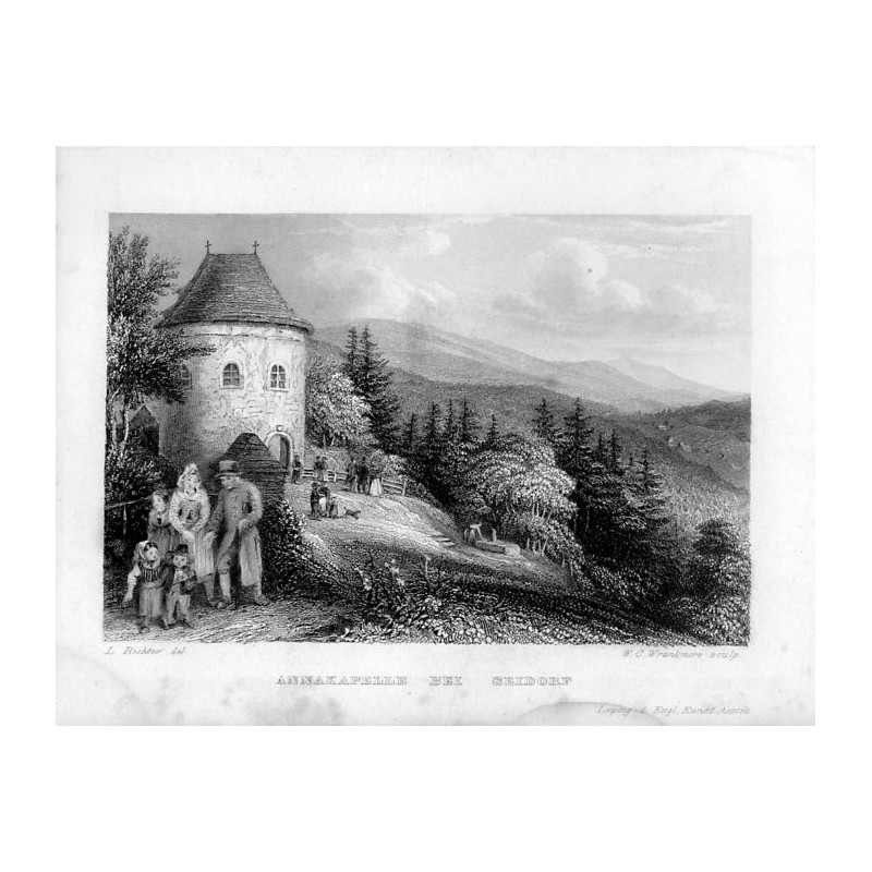 Annakapelle bei Seidorf / "ANNAKAPELLE BEI SEIDORF Leipzig d. Engl. Kunst Anstalt."