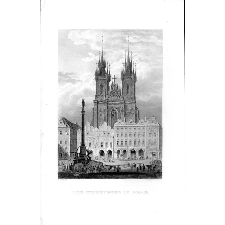 Der Teinkirche in Prag / "DER TEINKIRCHE IN PRAG."