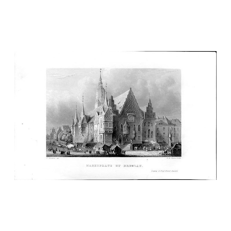 Marktplatz zu Breslau / "MARKTPLATZ ZU BRESLAU."