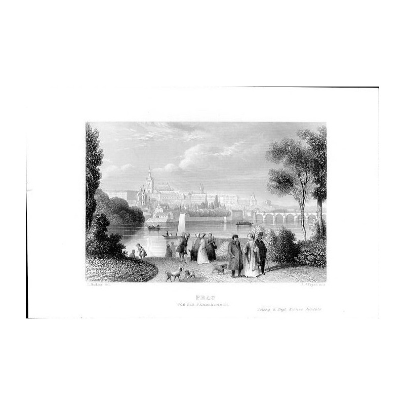 Prag von der Färberinsel / "PRAG VON DER FÄRBERINSEL"