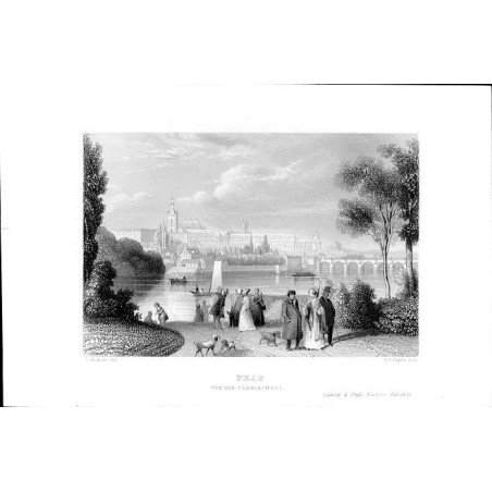 Prag von der Färberinsel / "PRAG VON DER FÄRBERINSEL"