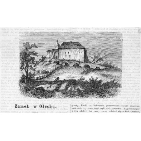"Zamek w Olesku."