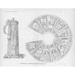 [1] "Tafel 24. Zinnkrug der Breslauer BärkerInnung. [1497]" [2] "Tafel 25. Zinnkrug der Breslauer BärkerInnung. [1497]"
