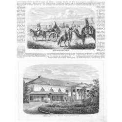 [1] "Kirgizi zwożący kumys ze stepów." [2] "Zakład leczenia kumysem w Warszawie. (Podług fotografii Trzebieckiego)."