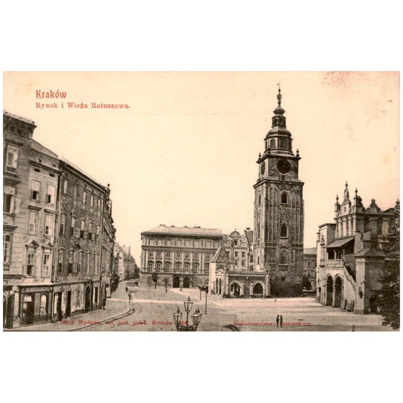 Kraków. Rynek i Wieża Ratuszowa.