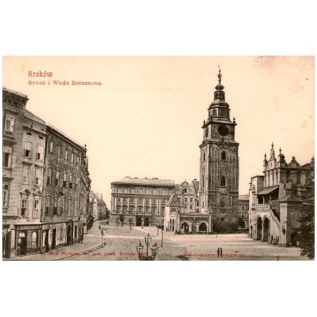 Kraków. Rynek i Wieża Ratuszowa.