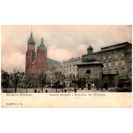 Kraków-Krakau. Kościół Maryacki z Kościołem Sw Wojciecha