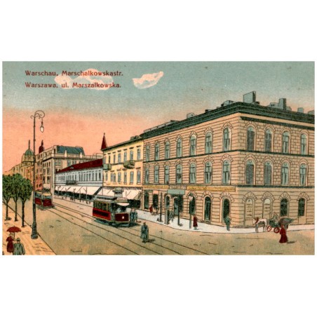 Warschau, Marschalkowskastr. Warszawa, ul. Marszałkowska.