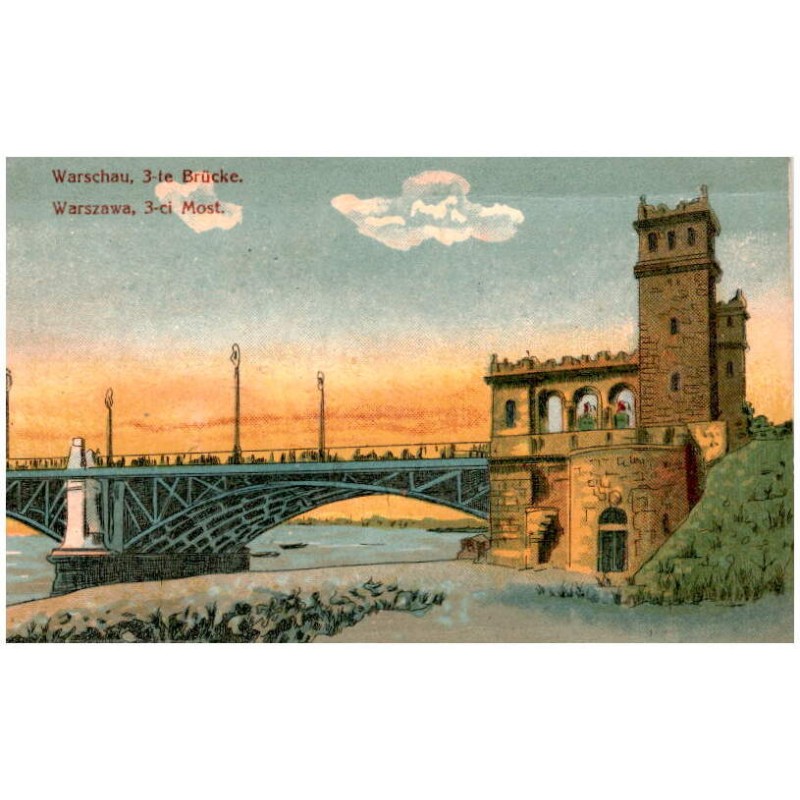 Warschau, 3-te Brücke. Warszawa, 3-ci Most.