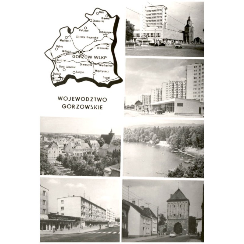 Województwo gorzowskie [...] Na zdjęciach: Gorzów Wielkopolski - ulica Bolesława Chrobrego osiedle mieszkaniowe "Słoneczna". Mi