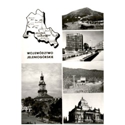 Województwo jeleniogórskie [...] Na zdjęciach: Jelenia Góra - ratusz z XVIII w. Karkonosze - Droga Przyjaźni, w głębi Śnieżka. B