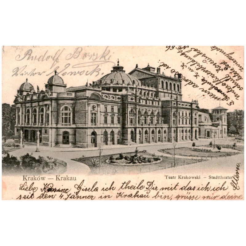 Kraków - Krakau. Teatr Krakowski - Stadttheater