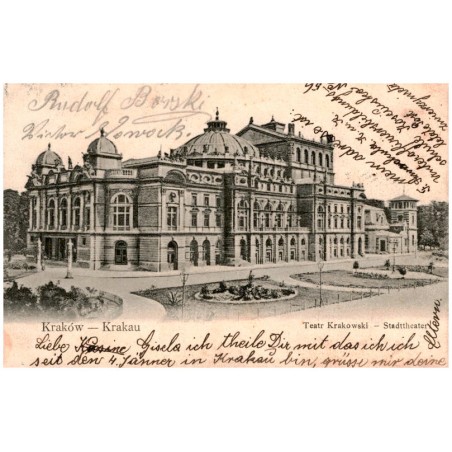Kraków - Krakau. Teatr Krakowski - Stadttheater