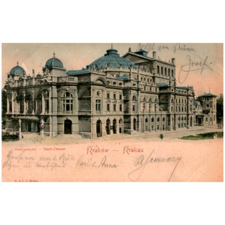 Teatr miejski - Stadt-Theater. Kraków - Krakau