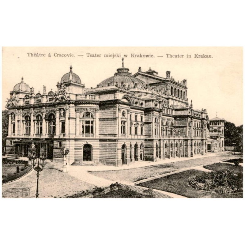 Théâtre à Cracovie. - Teatr miejski w Krakowie. - Theater in Krakau.