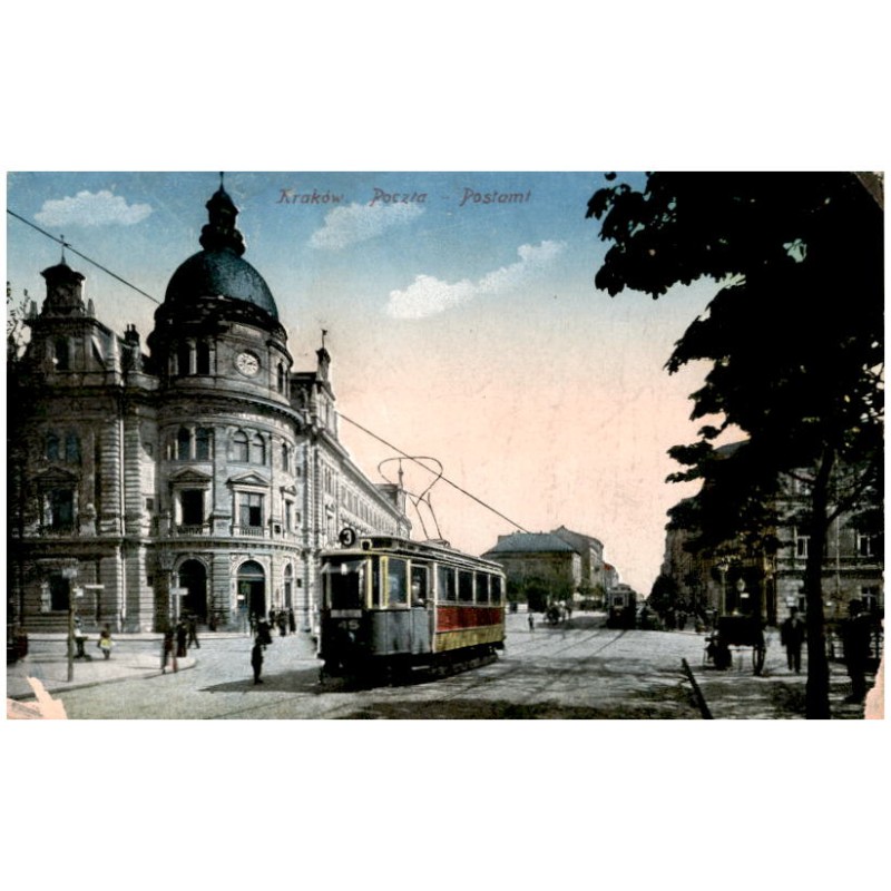 Kraków. Poczta. Postamt.
