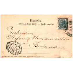 Kraków - Krakau. Wieża ratuszowa i odwach. - Rathausthurm u. Hauptwache.