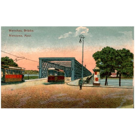 Warschau, Brücke. Warszawa, Most.