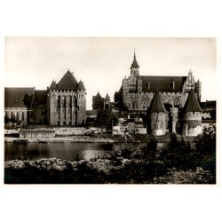 Marienburg (Westpr.). Haupthaus des Deutschen Ritterordens. Hoch- und Mittelschloß, Westseite