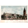 Kraków - Krakau. Wieża ratuszowa i Sukiennice. Rathausthurm u. Tuchhalle