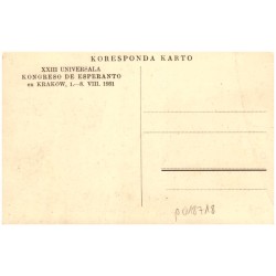 Kraków. Universitato / Rewers: XXIII Universala Kongreso de Esperanto en Kraków, 1.-8. VIII. 1931