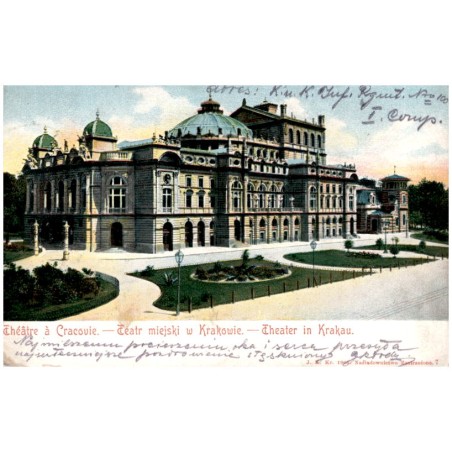 Théâtre à Cracovie. - Teatr miejski w Krakowie. - Theater in Krakau.