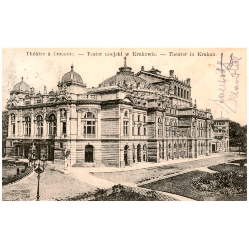 Théâtre à Cracovie. - Teatr miejski w Krakowie. - Theater in Krakau