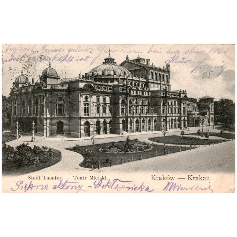 Kraków - Krakau. Stadt-Theater. - Teatr Miejski.