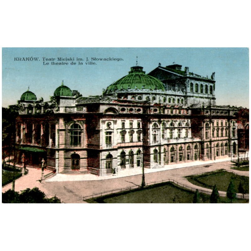 Kraków. Teatr Miejski im. J. Słowackiego. Le theatre de la ville.
