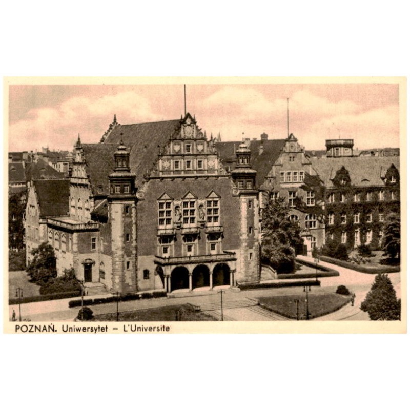 Poznań. Uniwersytet - L'Universite / Rewers: Fot. R. S. Ulatowski