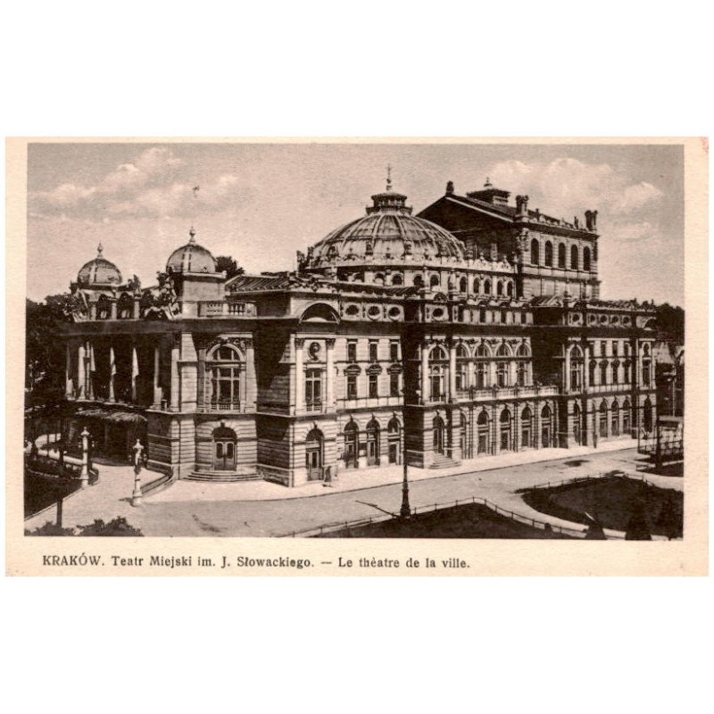 Kraków. Teatr Miejski im. J. Słowackiego. - Le théatre de la ville.