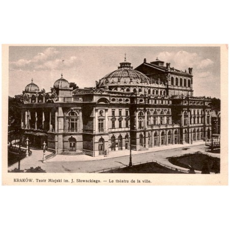 Kraków. Teatr Miejski im. J. Słowackiego. - Le théatre de la ville.