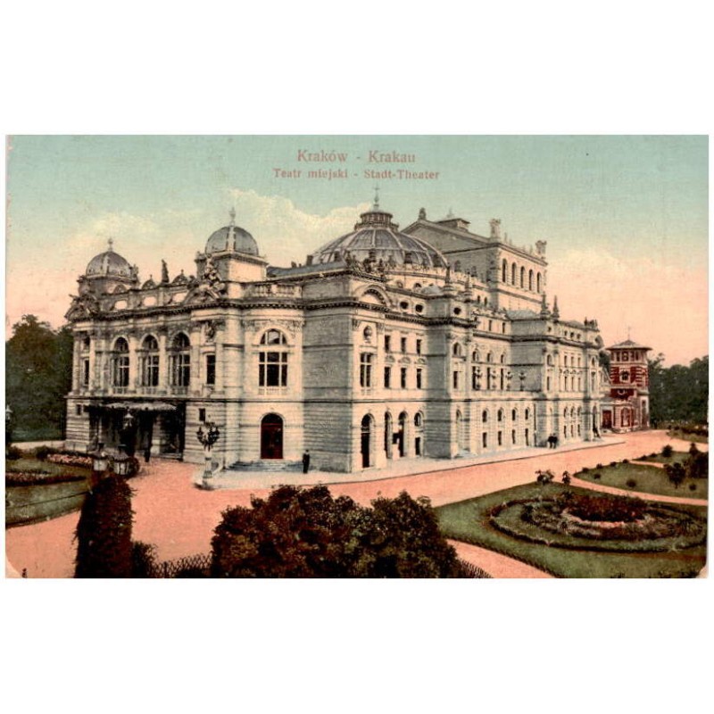 Kraków - Krakau. Teatr miejski - Stadt-Theater